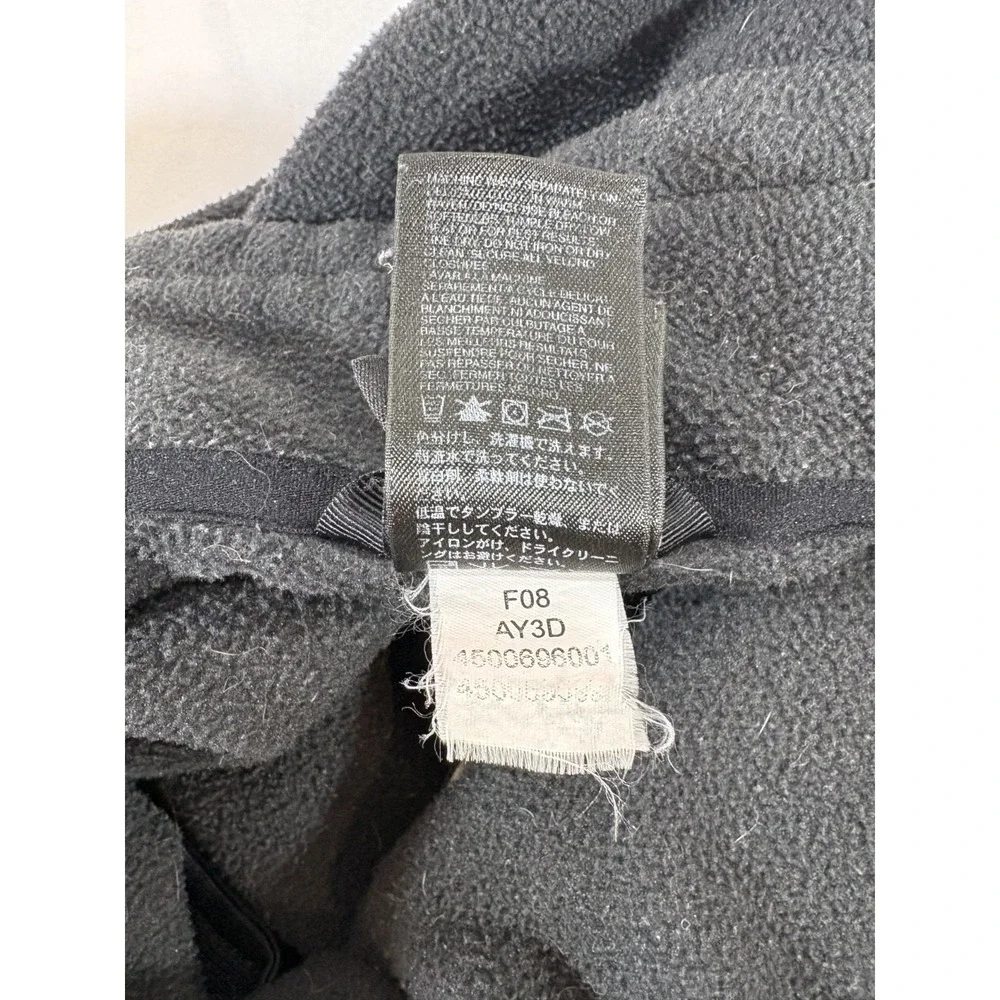 THE NORTH FACE Jacket Men's Medium M Black Low Pile Fleece Zip Winter Outdoors